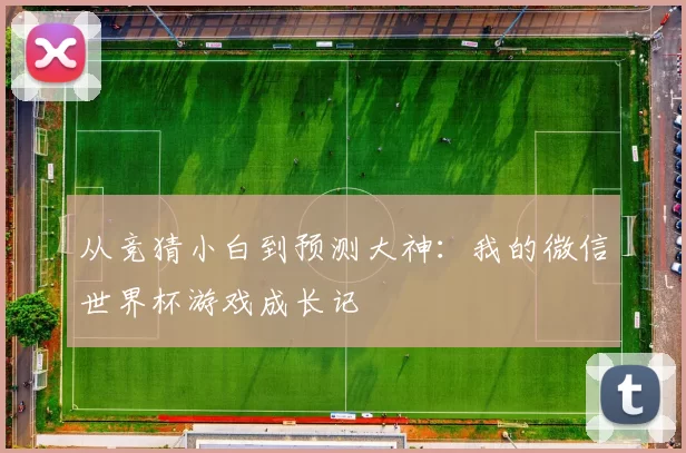 从竞猜小白到预测大神：我的微信世界杯游戏成长记
