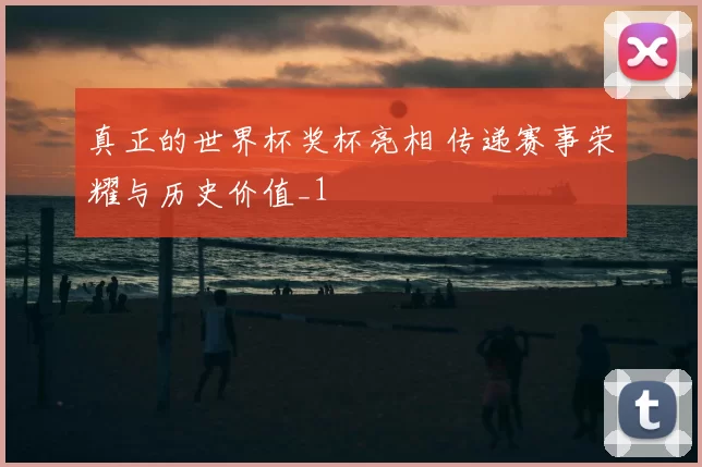真正的世界杯奖杯亮相 传递赛事荣耀与历史价值_1