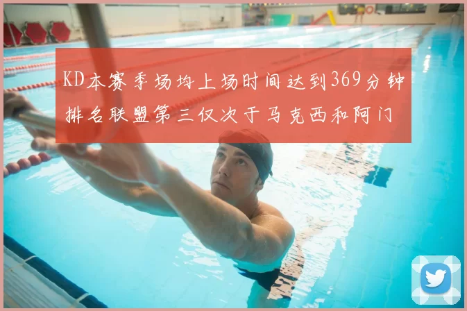 KD本赛季场均上场时间达到369分钟排名联盟第三仅次于马克西和阿门